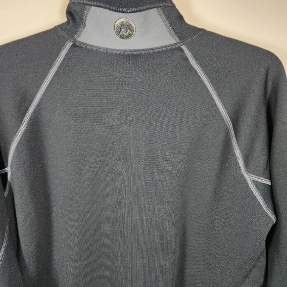 Marmot Sweater Mens Large Black 1/4 Zip Jacket Lined Pullover Outdoor Hiking - Picture 7 of 14